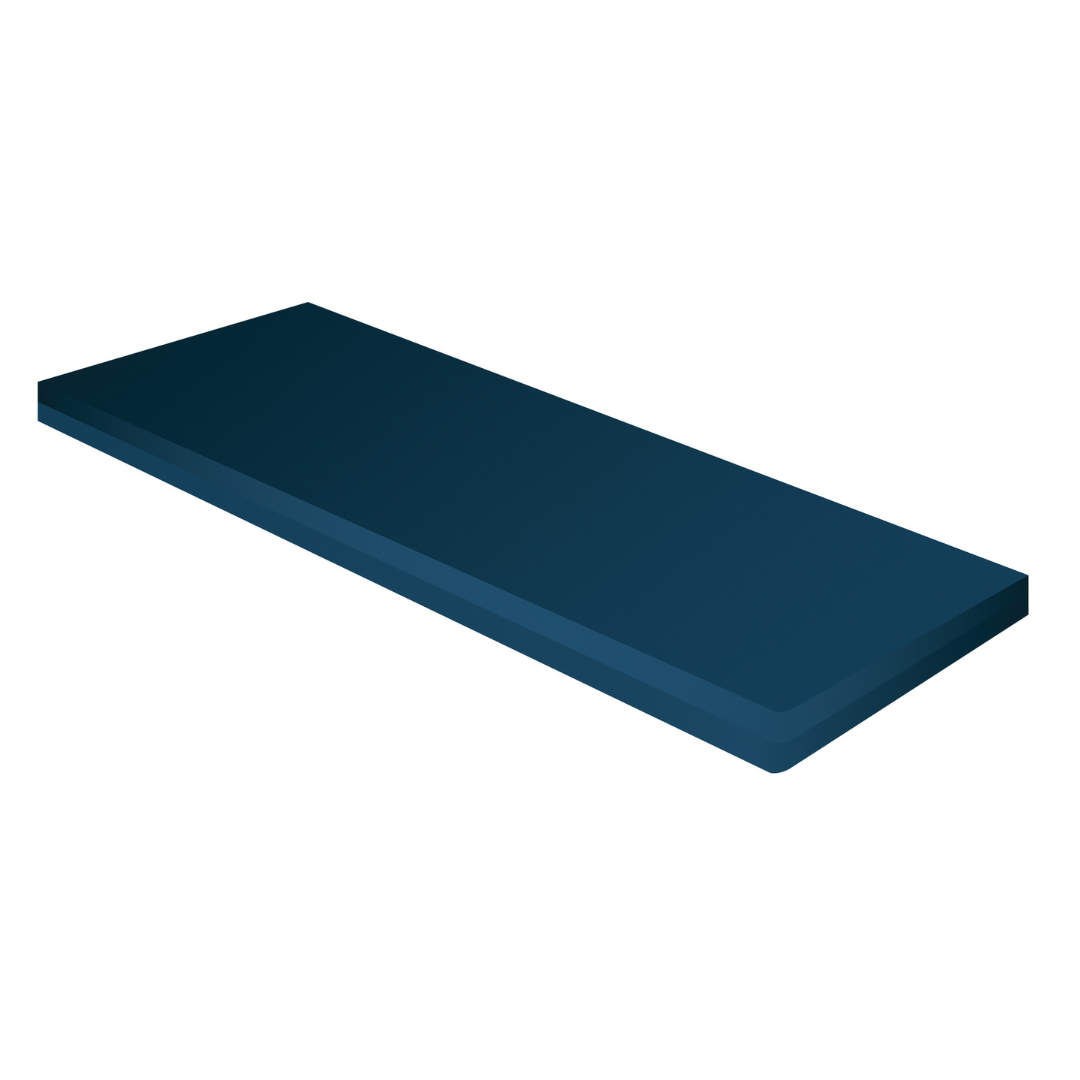 The ProBasics Compressed Foam Mattress - High Density Pressure-Relieving is a dark blue, rectangular, flat slab with slightly beveled edges for bed sore prevention, shown on a white background.